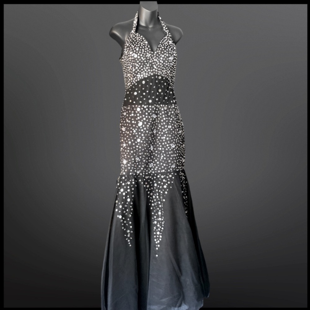 Prom Pageant 
Stunning black formal dress pageant prom etc..